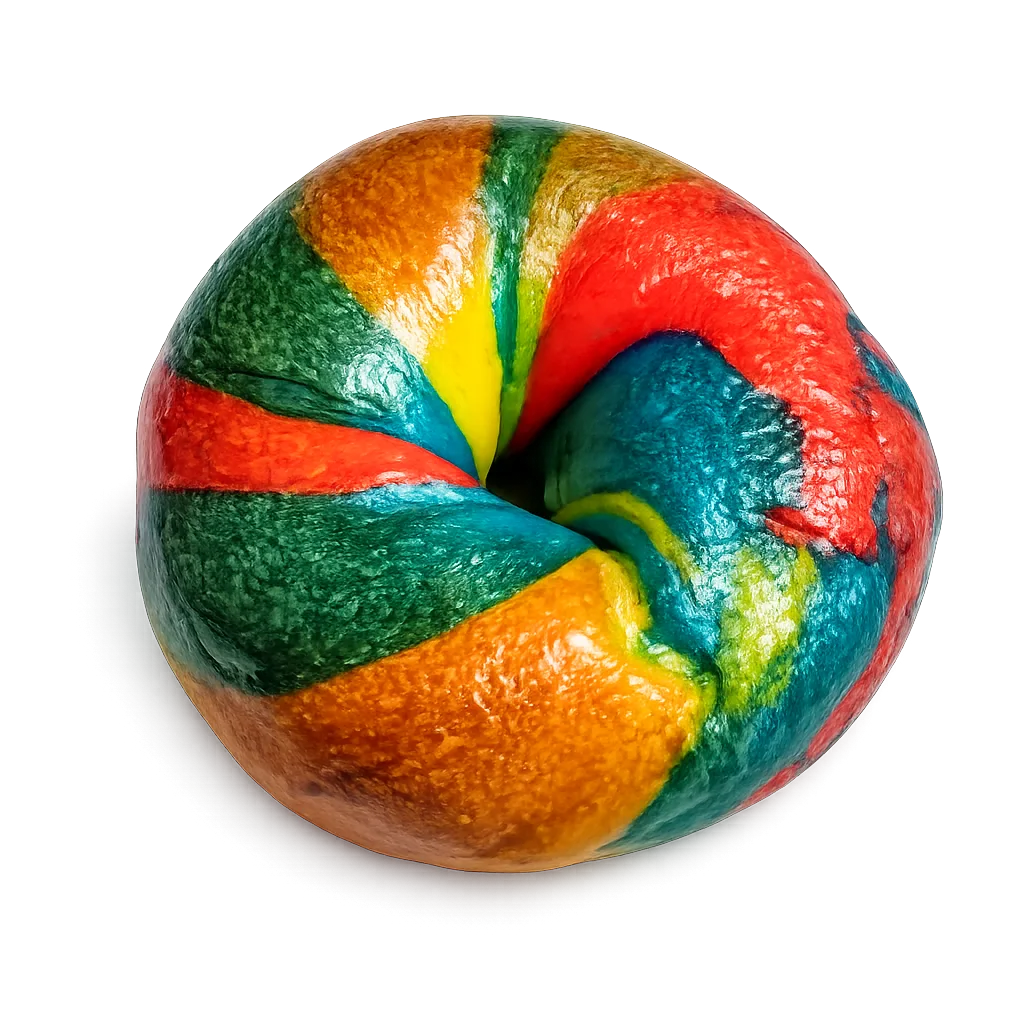 Rainbow Bagel